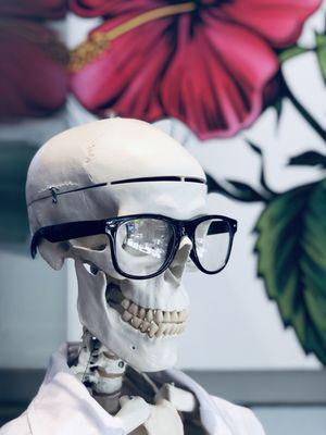 Nerdy skeleton