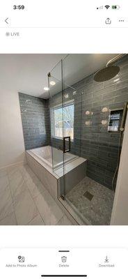 New shower