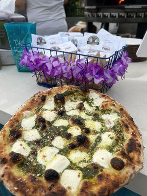 Pesto Pizza at Smorgasbar Jersey City