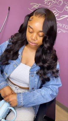 Frontal wig install