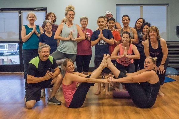 Members enjoying Yoga Class!