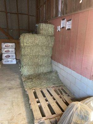 Hay room of upper barn