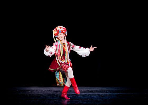 Ukrainian dancer in Classic Ballet School's annual Nutcracker.