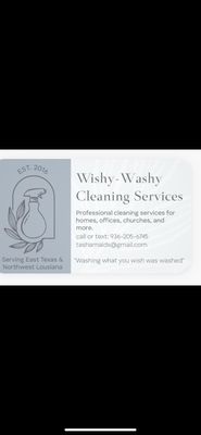 Wishy Washy Cleaning Services