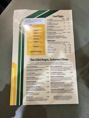 The Village Inn Sports Bar & Grill Menu - 2023