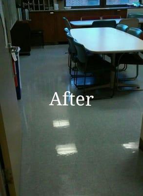 This Floor project is Completed with A high performance conditioning Wax& sealer