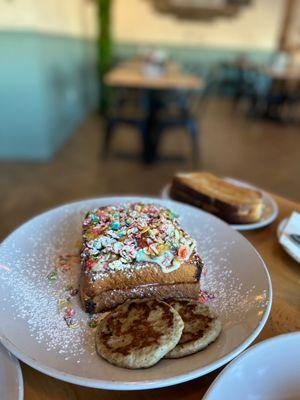 Fruity French Toast with Turkey sausage