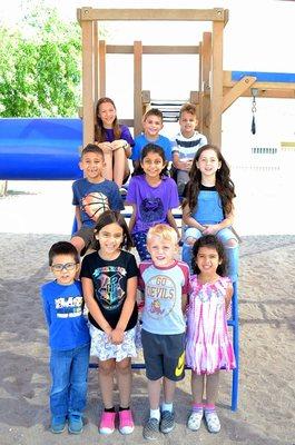 Smiling students of Bright Beginnings School.