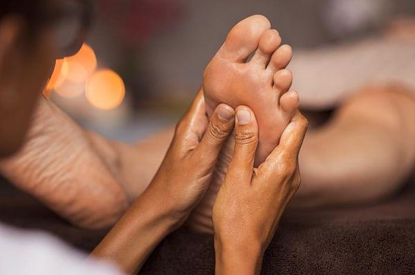 1 hour foot massage - $40 (including hot stone)