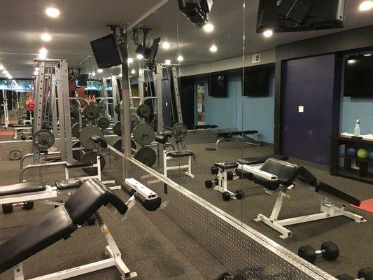 Glass wall installation and railings for fitness center