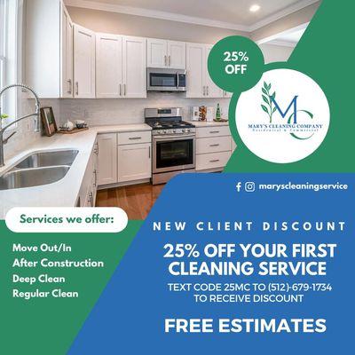 New clients Discount 25%