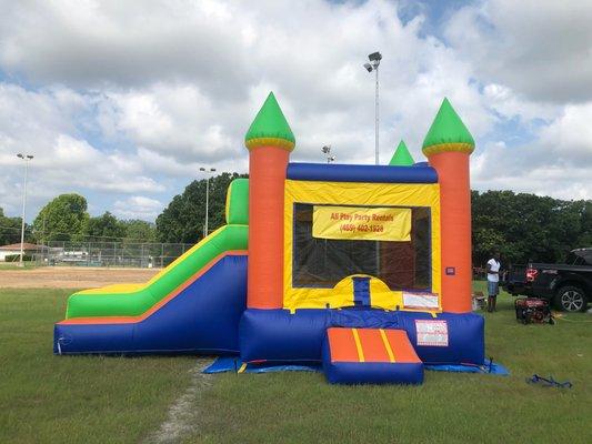 All of our inflatables are made of high-strength 18.5oz vinyl and are 100% lead free. Our inflatable are also "Finger-Safe Inflatables".