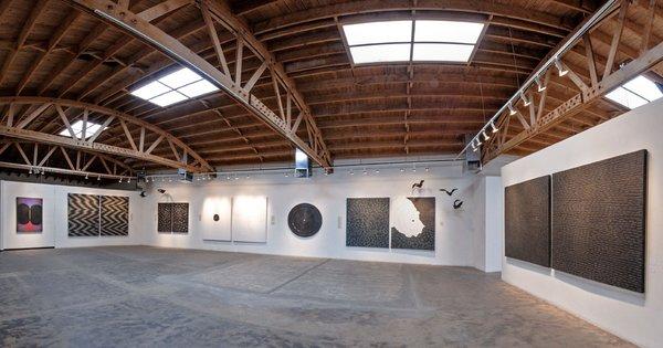 Portion of the main gallery at Davis Dominguez Gallery.