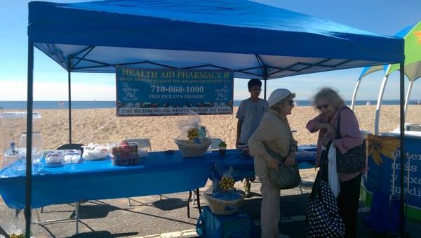 Health Aid Pharmacy II booth at the 2015 Boardwalk Bash