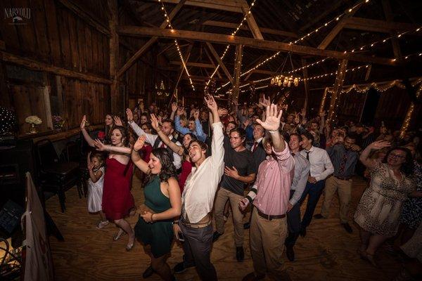 Barn or private residence parties - we love them!