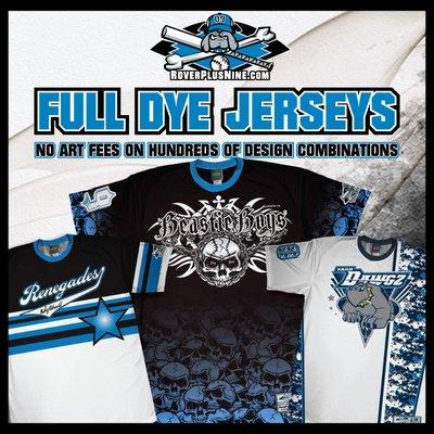 Shop Our Full Dye Softball Jerseys! Shop now at www.RoverPlusNine.com