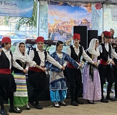 Traditiona Greek dancing.