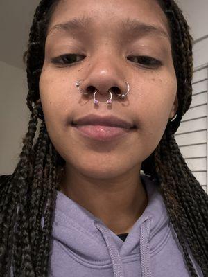 Septum piercing