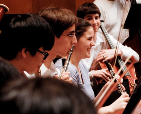 Festival Orchestra - a light-hearted rehearsal moment