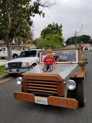 My favorite truck, Mr Woody and my best friend Toupher.