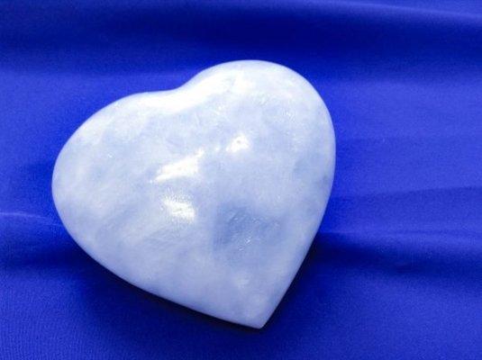 Blue Calcite Heart