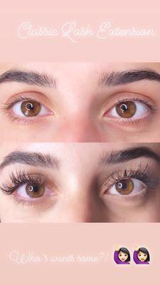 Classic Lash Extensions!