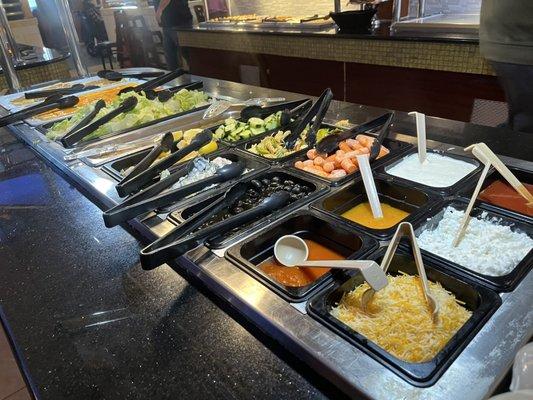 Dessert and fruits station