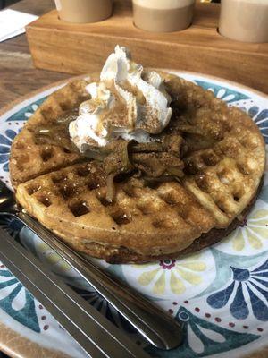 Brunch-Apple crisp waffles. Delicious