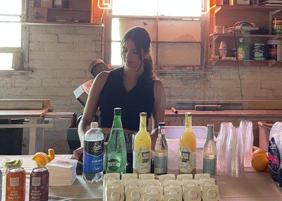 Our bartenders frequently work PR activations and company launches and make customized drinks for the brand.