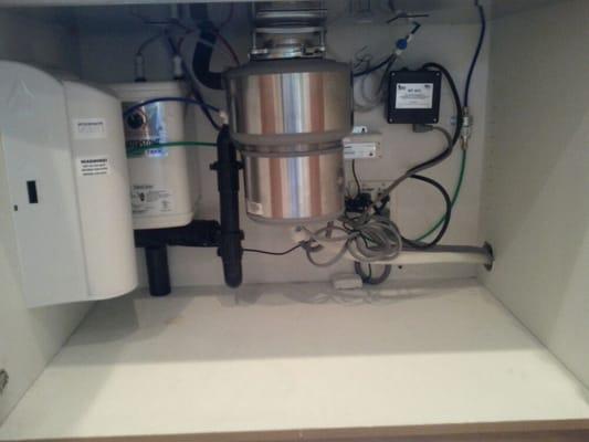 Garbage Disposals, water filtration systems, instantly hot water systems.