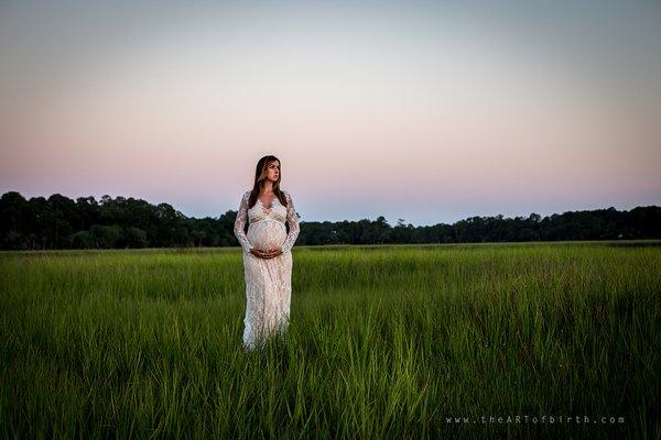 Maternity sessions can be held on location or in studio.