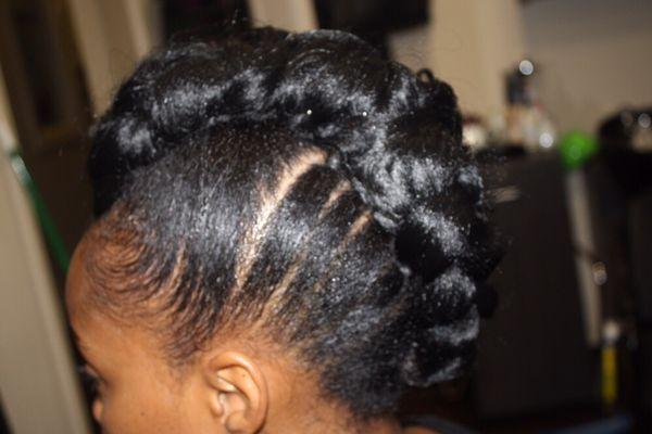 Natural hair Updo