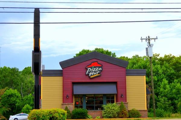 Pizza Hut, Elkin NC, Highway 21 business which is also N bridge Street.