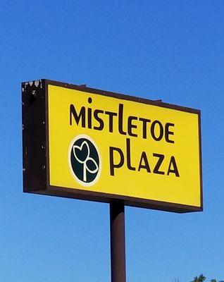 We are located in the Mistletoe Plaza