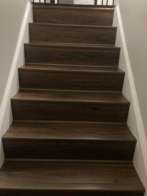 Install LVP stairs