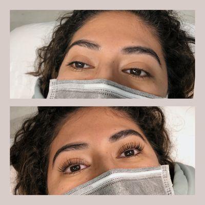 Lash lift -  curls the natural lashes & last for 6-8 weeks!