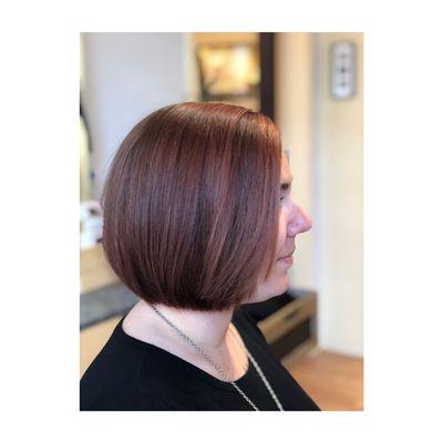 Chin length bob on fine hair