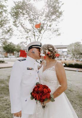 Wedding at the Yorktown Freight Shed.