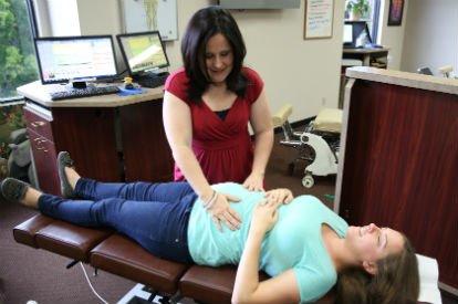 Adjusting a pregnant mom using the Webster technique