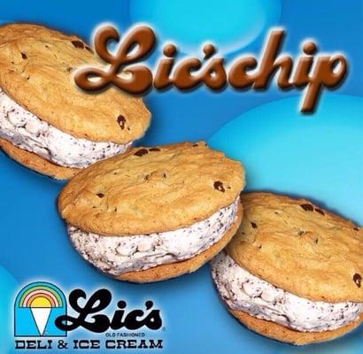 Lic'schip ice cream sandwiches are made baked from scratch