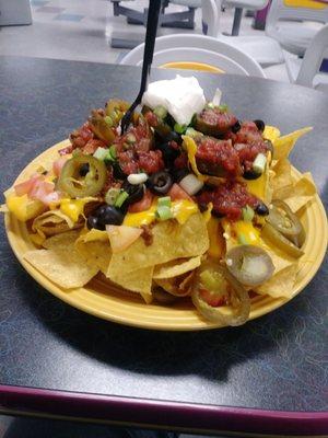 And this is just a half order of their nachos!