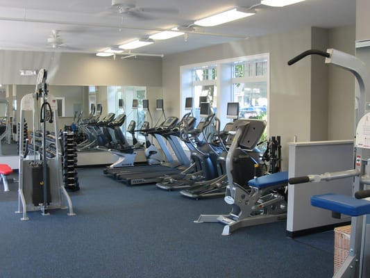 Cardio Area. Plug in your headphones and watch TV or listen to your iPod