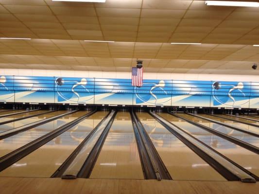 I decided to bowl on lanes 19 and 20.