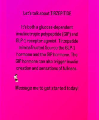 GLP-1 & GIP tirzepitide for weight loss.