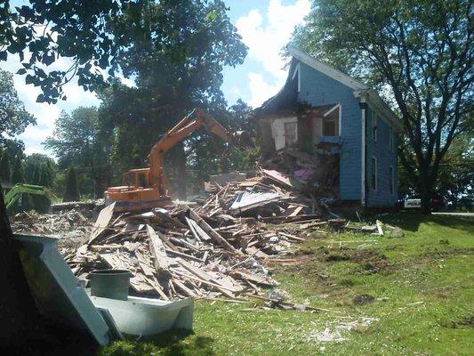 Demolition Job by Wentworth Septic Service LLC