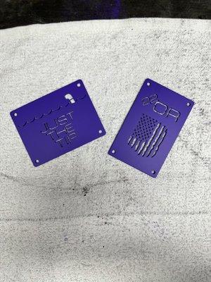 4 wheeler parts powder coated purple