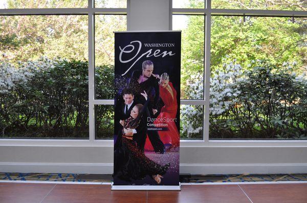 Retractable Banner for Washington Open DanceSport Competition