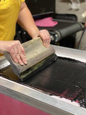 We offer screen printing on t-shirts, tank tops, hoodies, sweatshirts, aprons, tote bags, and more. Get a quote today.