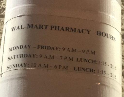 Pharmacy Hours