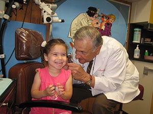 Dr. Kardos with patient